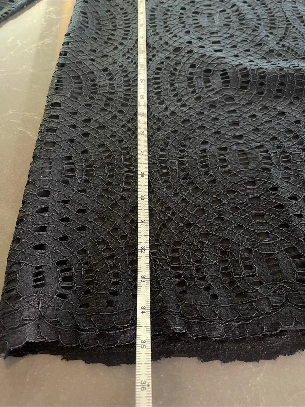 J Crew Black Lace Eyelet Dress with See-Through Sleeves- Size 14